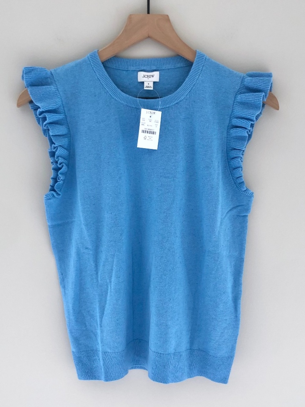NWT J.Crew Factory Ruffle-sleeve Sweater Shell